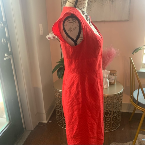 Evan Picone Red Cocktail dress size 4 - Picture 4 of 7